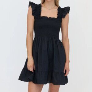 NEW Hill House Home, The Elizabeth Nap Dress - Black Cotton size S